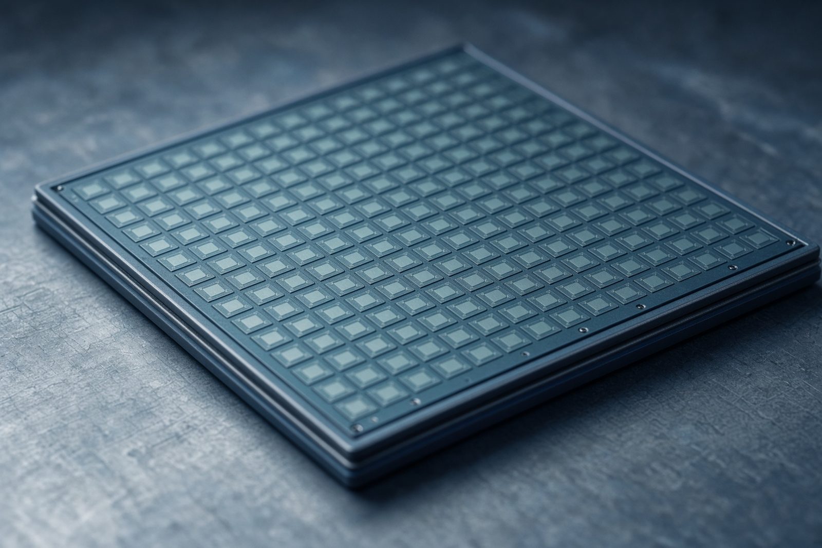 Active antenna tile on a laboratory bench
